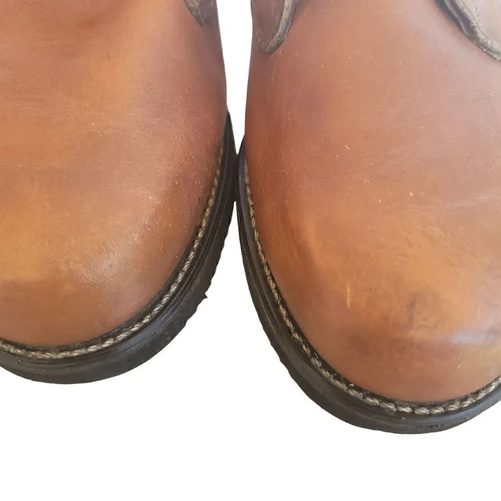 𝅺MASON Brown Tan Construction Work Shoe Size 7.5 Men's